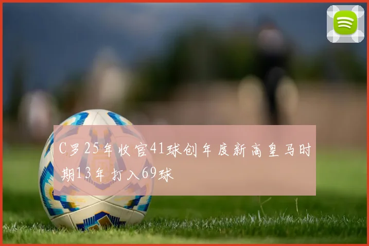 C罗25年收官41球创年度新高皇马时期13年打入69球